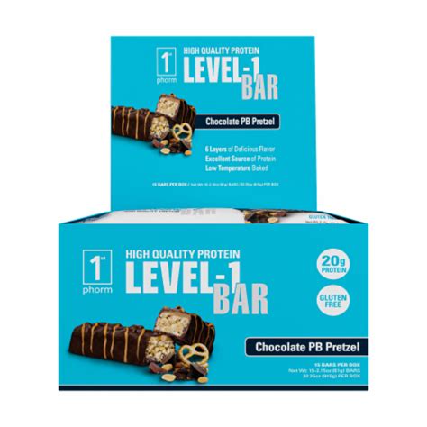 1st Phorm Level 1 Bar Chocolate Peanut Butter Pretzel Protein Bars 15