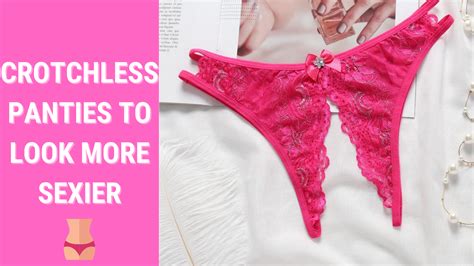 wear crotchless panties to look more sexier even at night pinkcozy