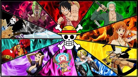 One Piece Anime Wallpapers With Many Different Characters And Their