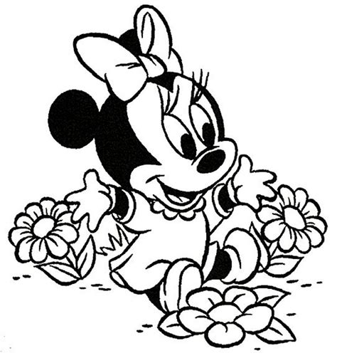List Of Printable Baby Minnie Mouse Coloring Pages Ideas Gallery