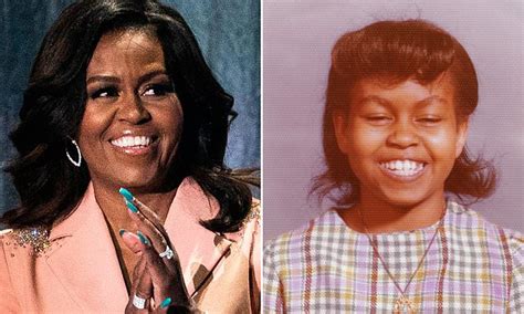 Michelle Obama Shares Rare Childhood Photo Daily Mail Online