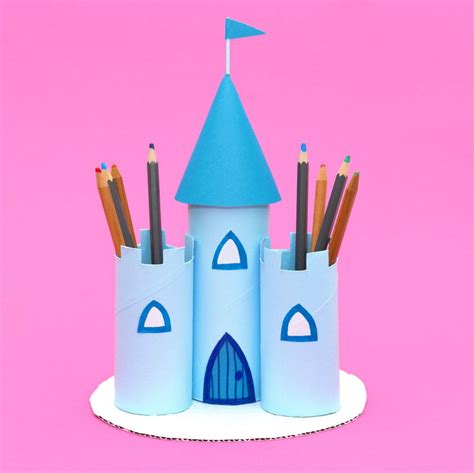 Use Cardboard Tubes To Craft A Pretty Princess Castle To Store Your