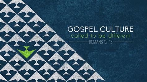 Gospel Culture Called To Be Different Welcome To Crossroads Bible Church