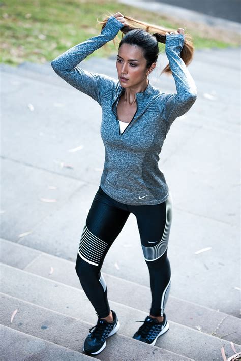 Nike Power Tights Bianca Cheah Sporty Outfits Workout Attire
