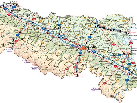 Emilia Romagna Vector Map | Vector World Maps