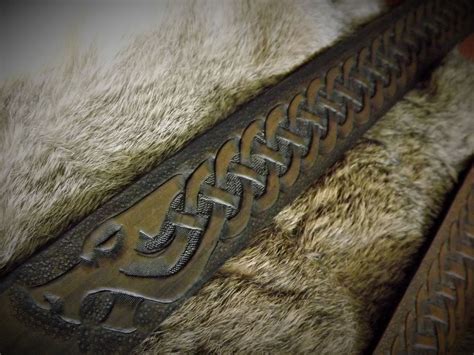 Norse Knotwork Wolf Viking Belt Viking Belt Viking Garb Vikings