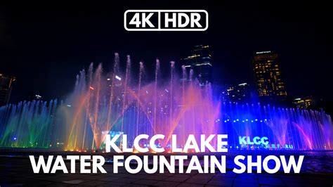 4k Hdr Klcc Lake Water Fountain Show Suria Klcc Kuala Lumpur Kl