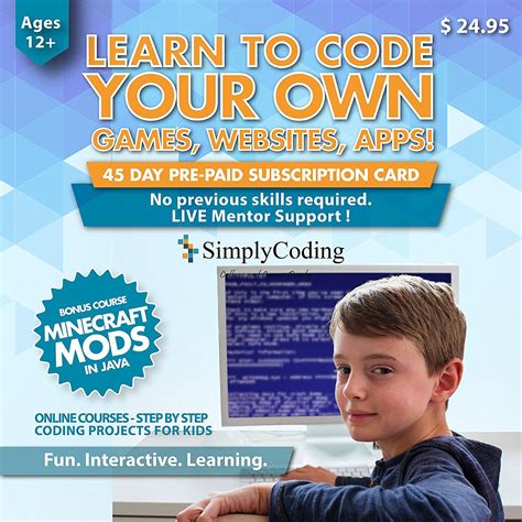 Simply Coding For Kids Learn To Code Program Computer Games