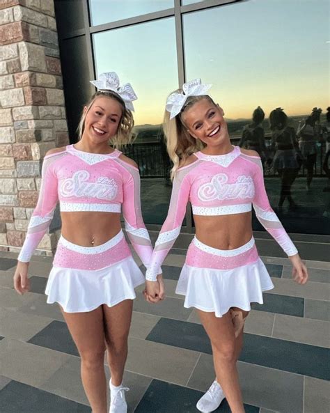 Cheer Outfits Inspiration Cute Pink And White Cheerleader Costumes