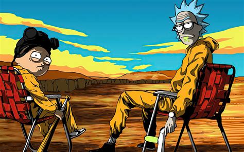3840x2400 Resolution Rick And Morty X Breaking Bad Uhd 4k 3840x2400