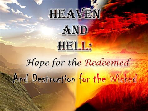Heaven Hope For The Redeemed And Destruction For The Wicked