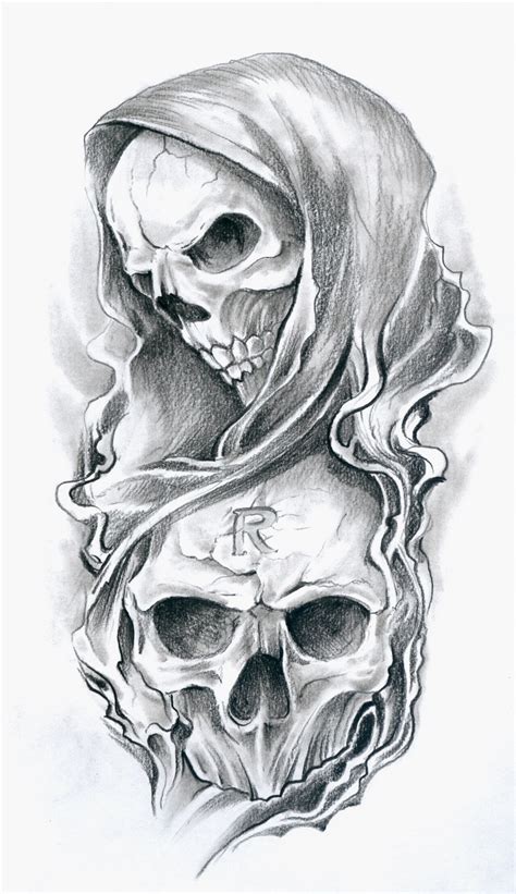 Skull Tattoo Designs Clip Art Library
