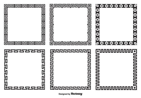 Greek Key Border Style Frames Greek Frame Vector Free Greek