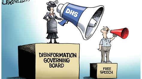 Editorial Cartoon Dhs Disinformation Board