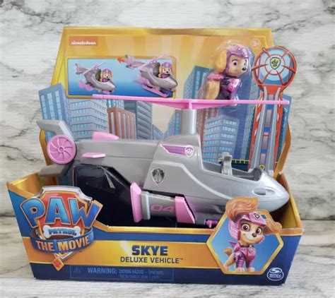 Paw Patrol The Movie Skye Helicopter Deluxe Vehicle Nickelodeon And Skye