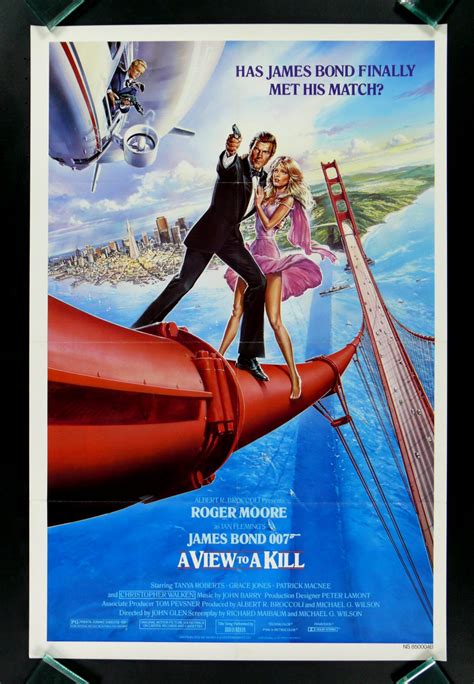 A View To A Kill Movie Poster James Bond Movie Posters James Bond