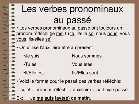 PPT Les verbes pronominaux au passé PowerPoint Presentation free