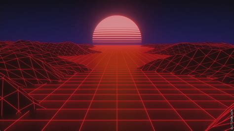 1920x1080px 1080p Descarga Gratis Onda Sintetizada Del Sol Vaporwave