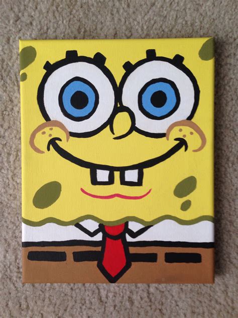 Spongebob Canvas Canvaspaintingkids Artpainting Disney Canvas