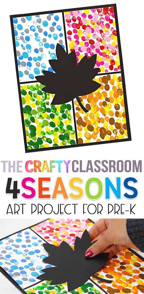 Four Seasons Art Project For Kids Preschool Art Activities