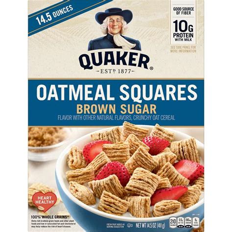 Quaker Brown Sugar Oatmeal Squares Cereal Hy Vee Aisles Online