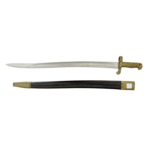 Us M 1861 Whitney Naval Rifle Bayonet And Scabbard Cowans Auction