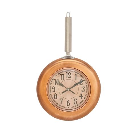 Shop Studio 350 Metal Copper Wall Clock 10 Inches Wide 17 Inches High