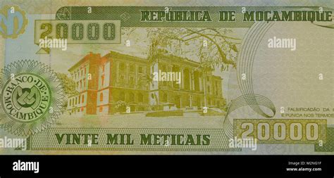 Mozambique Twenty Thousand 20000 Metical Bank Note Stock Photo Alamy