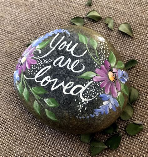 You Are Loved Painted Rock Love Rock Love T Rock Etsy Rock