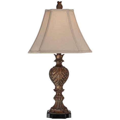 Regency Hill Traditional Table Lamps 255 High Set Of 2 Carved Brown