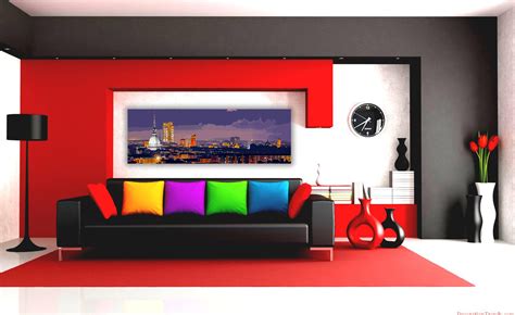 Modern Living Room With Red Sofa Ideas Red Living Room Paint