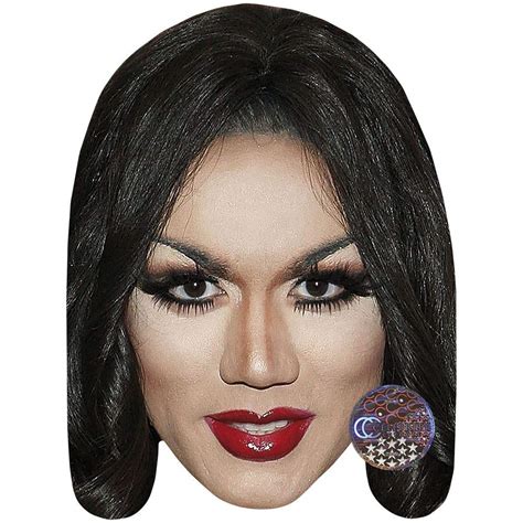 Buy Manila Luzon Red Lipstick Celebrity Mask Card Face And Fancy