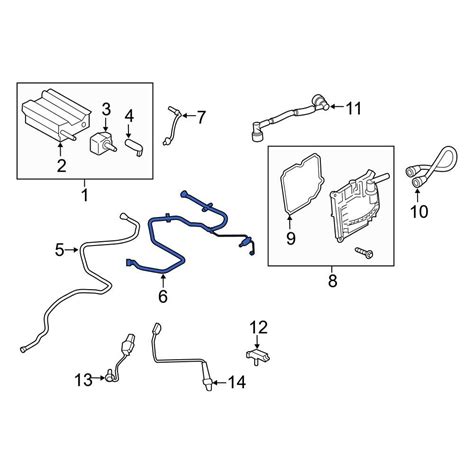 Ford Oe K2gz9d683a Evaporative Emissions System Lines