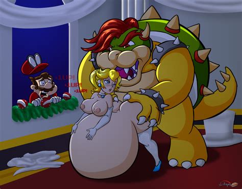 Rule 34 1girls Areolae Ass Big Ass Big Belly Big Breasts Bowser Breasts Cappy Mario Cum
