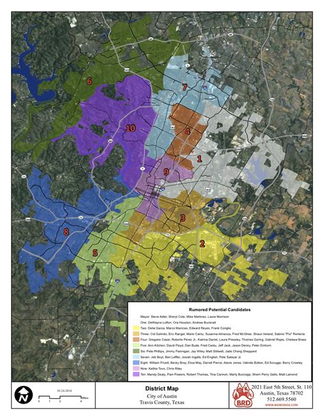 Austin City Council District Map And Rumored Potential Candidates Austin
