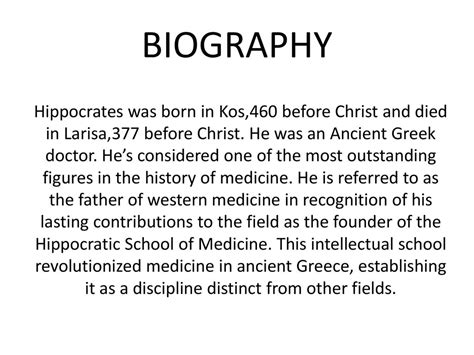 Hippocrates Biography Life And Interesting Facts Revealed