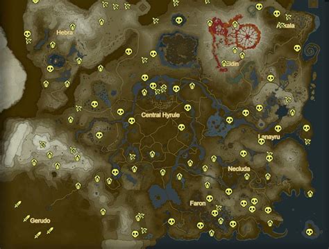 Zelda Breath Of The Wild Interactive Map Download Uniqueret