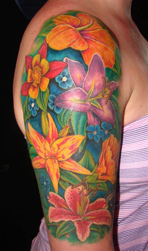 Sheenas Flower Arm Tattoo By Asussman On Deviantart