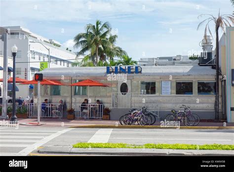 11th Street Diner Restaurant Miami Beach Florida Usa Stock Photo Alamy