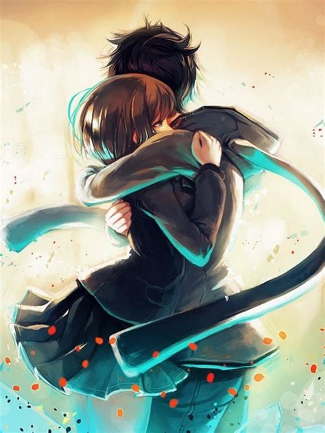 Anime Hugging Wallpapers Wallpaper Cave