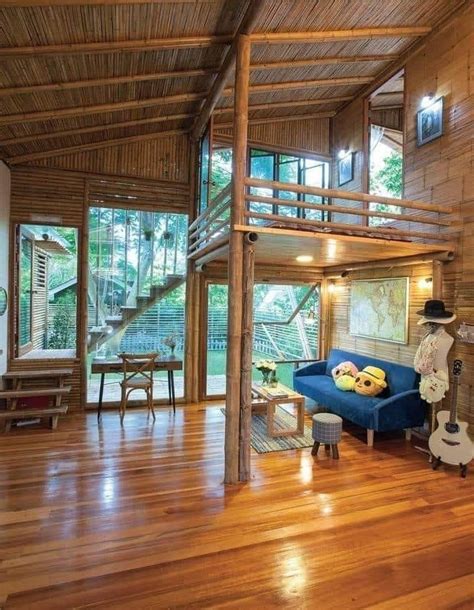 Bahay Kubo 01 Interior 02 Bamboo House Design Tropical House