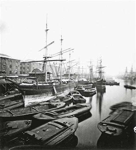 Londons Docks 1870 Sailing Ships Old Photos London