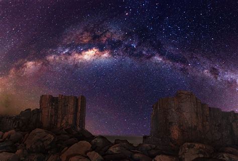 Galaxy Milky Way Stars Desert Night Rocks Stones Wallpaper 1624x1100