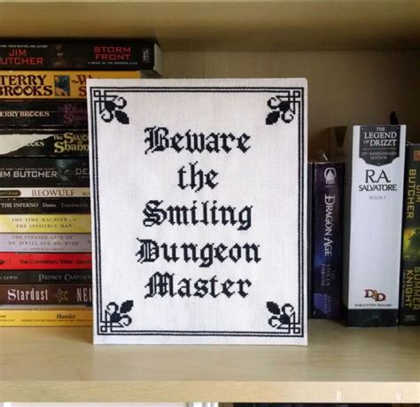 How to… selling cross stitch patterns on etsy. Beware the Smiling Dungeon Master, Digital Cross Stitch ...
