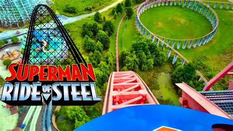 Superman Ride Of Steel At Six Flags America 2018 Pov Youtube