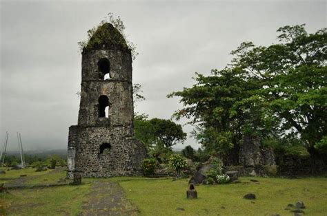 Cagsawa Ruins In The Shadow Of Mayon Volcano Urban Ghosts