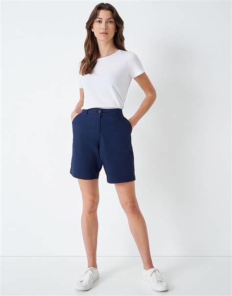 Women S Navy Chino Shorts From Crew Clothing Company