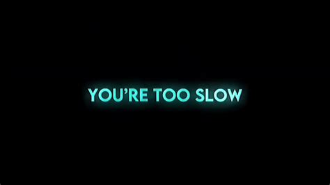 Youre Too Slow Odetari Black Screen For Edits Youtube