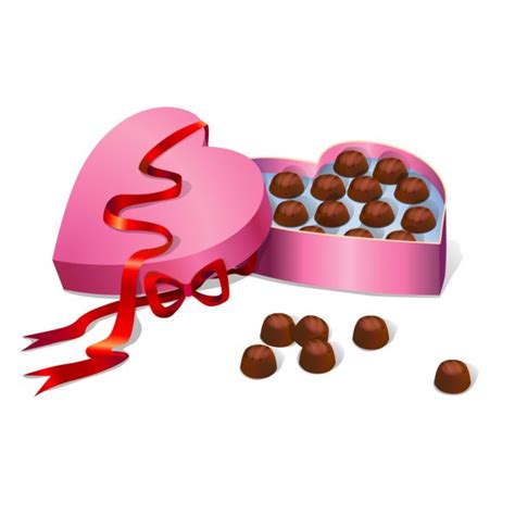 Heart Shaped Box Of Chocolates Stock Vector Image By ©helen Reznor 8112039