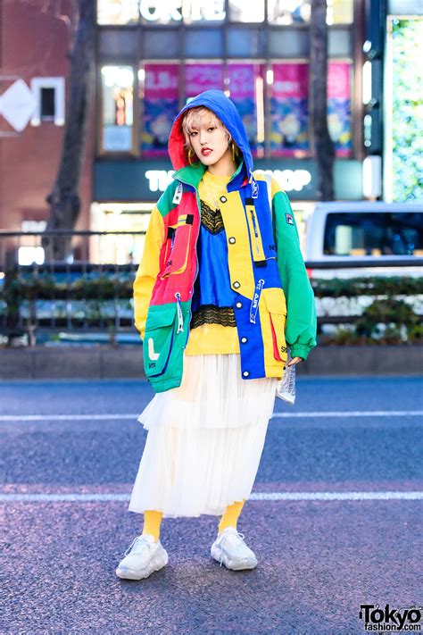 colorful streetwear style in harajuku tokyo fashion